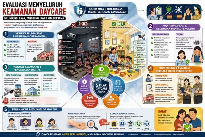 Keamanan daycare di Indonesia masih berdiri di atas fondasi yang rapuh