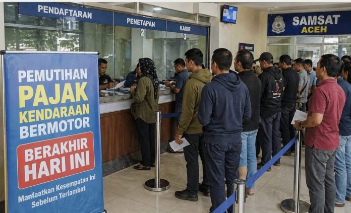 Pemutihan Pajak Kendaraan di Aceh Resmi Berakhir Hari Ini
