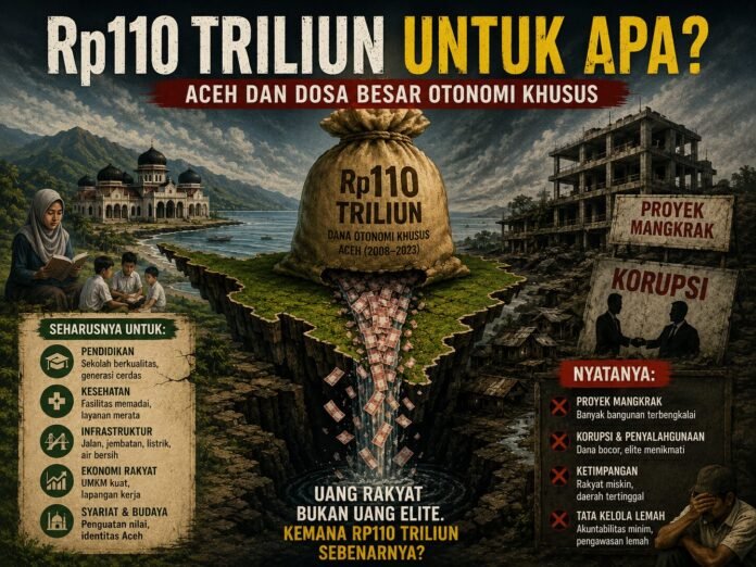 Rp110 Triliun untuk Apa? Aceh dan Dosa Besar Otonomi Khusus