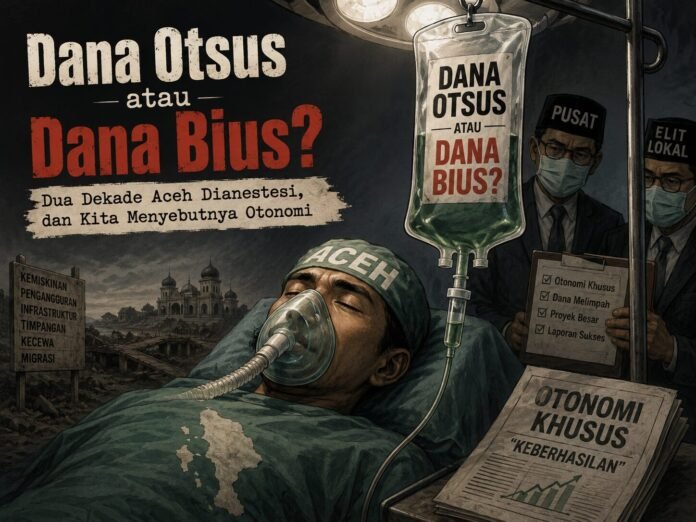 Dana Otsus atau Dana Bius? Dua Dekade Aceh Dianestesi, dan Kita Menyebutnya Otonomi Dana Otsus atau Dana Bius? Dua Dekade Aceh Dianestesi, dan Kita Menyebutnya Otonomi