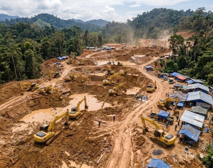 Dugaan Skandal Tambang Emas Geumpang: 133 Alat Berat Terdeteksi Beroperasi Secara Sistematis