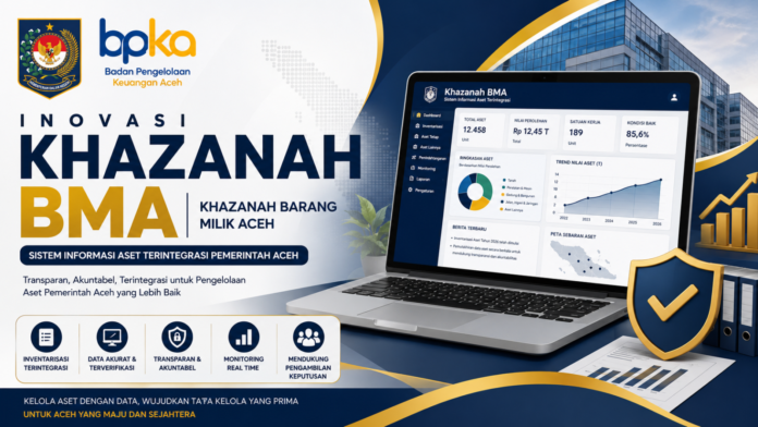 Khazanah BMA inovasi BPKA Aceh mengintegrasikan data aset, legalitas, GIS, dan layanan pemanfaatan untuk memperkuat transparansi dan pendapatan daerah Khazanah BMA inovasi BPKA Aceh mengintegrasikan data aset, legalitas, GIS, dan layanan pemanfaatan untuk memperkuat transparansi dan pendapatan daerah