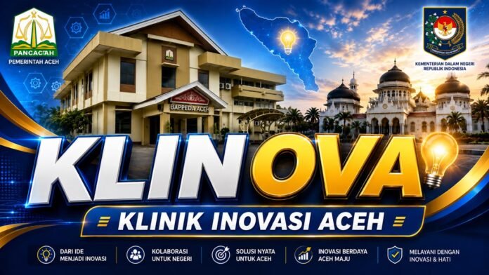 Klinova menjadi motor penggerak inovasi dan reformasi birokrasi Aceh melalui pendampingan ASN dan SKPA untuk memperkuat pelayanan publik. Klinova menjadi motor penggerak inovasi dan reformasi birokrasi Aceh melalui pendampingan ASN dan SKPA untuk memperkuat pelayanan publik.